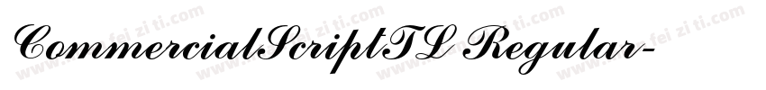 CommercialScriptTL Regular字体转换